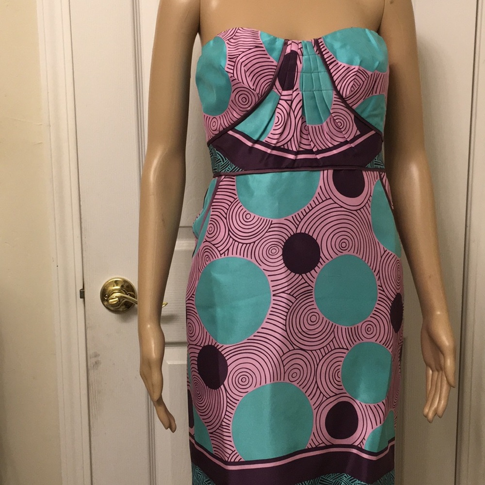 NWT Nicole Miller Silk Spaghetti Dress. - Picture 3 of 8